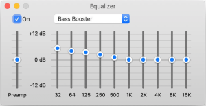 EQ settings for bass