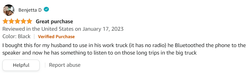 Ortizan Portable Bluetooth Speaker Customer Review
