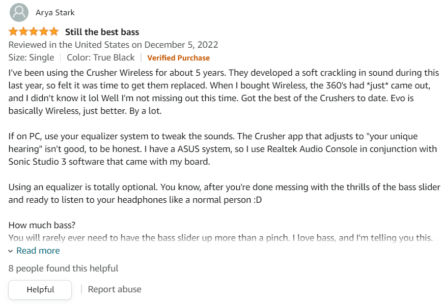 Skullcandy Crusher Evo Headphone Customer Review