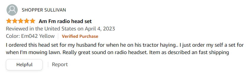 ZOHAN EM042 AM-FM Radio Headphone Customer Review